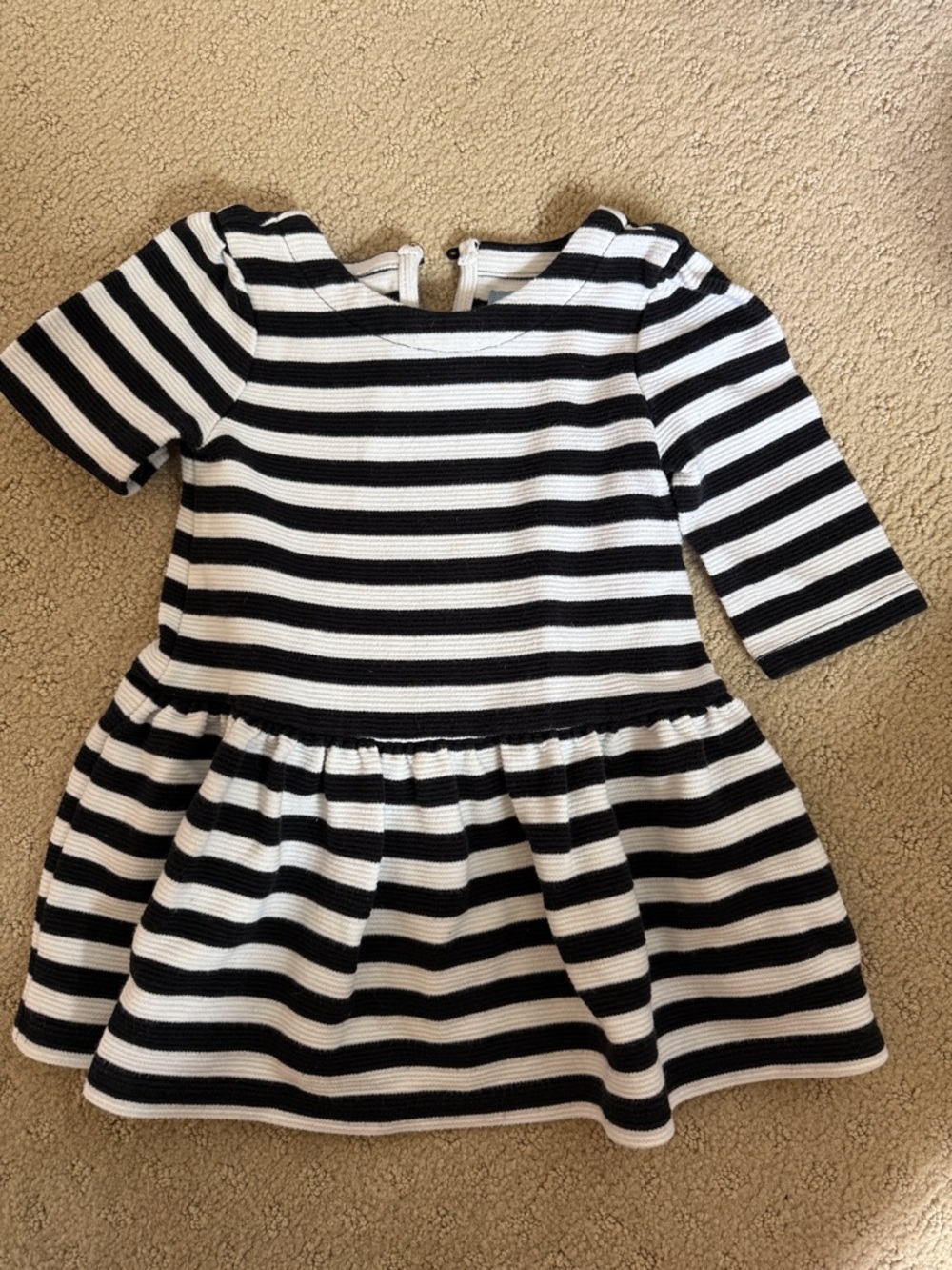 Baby Gap Dress - Black & White Striped. 18-24